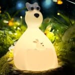 Kangaroo Night Light for Kids' Room Lamp, Cute Silicone Nursery Night Light,Silicone Squishy Light-Up Kangaroo,Bedside Touch Lamp for Breastfeeding