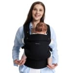 Momcozy Baby Carrier - Ergonomic, Cozy and Lightweight Carrier for 7-44lbs, Effortless to Put On, Ideal for Hands-Free Parenting, Enhanced Lumbar Support