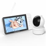 5 Inch Video Baby Monitor Mobile App and Monitor Dual Control Mother Kids 4x Zoom Babysitter 2-way Audio Surveillance