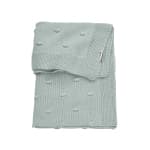 Knots crib bed blanket - Stone green - 75x100cm