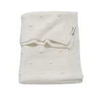 Knots crib bed blanket - Offwhite - 75x100cm