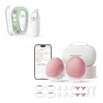 Momcozy Breast Pump Hands Free Upgraded Mobile Flow | M9, App Discreet Control Electric Breast Pump & Momcozy Baby Nail File Electric, Gentle Baby Nail Trimmer Electric