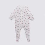 The Elk Baby Premium Organic Cotton Dog Play and Grow Rib Foot zippy