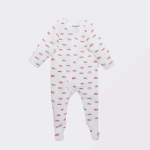 The Elk Baby Premium Organic Cotton Camping Print Play and Grow Zippy