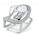Ingenuity Keep Cozy 3-in-1 Grow with Me Vibrating Baby Bouncer, Seat & Infant to Toddler Rocker, Vibrations & Toy Bar, 0-30 Months Up to 40 lbs (Weaver)