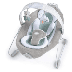 Ingenuity SmartBounce Automatic Baby Bouncer Seat with White Noise, Music, Toy Bar & 2 Plush Infant Toys, 0-6 Months Up to 20 lbs (Pemberton)