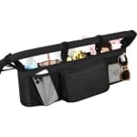Double Stroller Storage Bag with Two Pockets, Stroller Accessory for New Parents