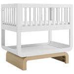 Storkcraft Santorini Deluxe 3-in1 Convertible Bassinet - Frosted Oat with Driftwood
