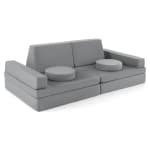 Modular 8-Piece Kids Play Sofa with Carry Handle for Bedroom or Playroom