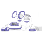 Lansinoh SignaturePro Double Electric Breast Pump, Portable, LCD Display, Includes Breast Pump Bag, 25mm Breast Pump Flanges and 2 Lansinoh Baby Bottles
