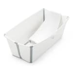 Stokke Flexi Bath Bundle with Heat-Sensitive Plug and Flexi Bath Newborn Support - White