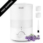 LEVOIT Humidifiers for Bedroom Large Room, 3L Cool Mist Top Fill Oil Diffuser for Baby Nursery and Plants, 360 Degree Nozzle, Quiet Rapid Ultrasonic Humidification for Home Whole H
