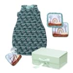 Earth Baby Outfitters TENCEL™ Lyocell Premium Duvet Sleep Bag Gift Sets - 2.6 TOG - Palmleaf Set A (12-36 months)