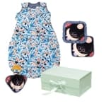 Earth Baby Outfitters TENCEL™ Lyocell Premium Duvet Sleep Bag Gift Sets - 2.6 TOG - Olive Garden Set B (12-36 months)