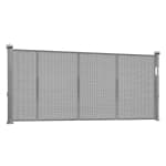 VEVOR 34 inch Retractable Baby Gate, Extends up to 110 inch Wide, Retractable Gate for Kids or Pets, Mesh Material, Easy to Install for Indoor Stairs, Doorways, Hallways, Gray