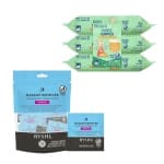 Everyday Care & Clean Bundle: Baby Wipes with Aloe + Makeup Remover Cleansing Towelettes