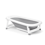 OXO Tot Splash & Store Collapsible Baby Bath Tub (0–18 Months) - Grey