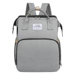 Maternity Baby Changing Bags - Diaper Bag Backpack-Large Capacity- Light gray