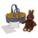 Manhattan Toy - Moppettes Beau Bunny + Bassinet