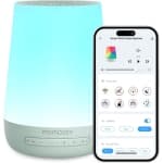 Baby Sound Machine, Momcozy White Noise Machine for Baby Sleeping with Night Light, Toddler Sleep Trainer with 34 Soothing Sounds, Timer, App Remote Control, Personal Sleep Routine