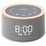 Dreamegg D1+ White Noise Machine - Sound Machine Alarm Clock with 29 Soothing Sounds, 0-100% Dimmable, White Noise Sound Machine with 3 Alarm Sounds & Snooze