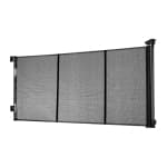 VEVOR 31.3 inch Tall Retractable Baby Gate, Extends to 122 inch Extra Wide, with Reinforced Fiberglass Strips, Avoids Crawling Through, Mesh Dog Gate for Decks, Doorways, Black