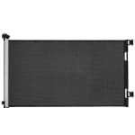 VEVOR 31.3 inch Tall Retractable Baby Gate, Extends to 56.3 inch Wide, with Security Lock, Easy to Use, Walk Through Without Tripping, Mesh Dog Gate for Stairs, Hallways, Black