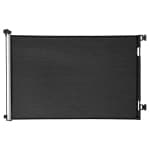 VEVOR 38.5 inch Tall Retractable Baby Gate, Extends to 57 inch Wide, with Security Lock, Easy to Use, Walk Through Without Tripping, Mesh Dog Gate for Stairs, Hallways, Black