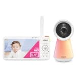 VTech RM6756HD Wi-Fi Smart Video Baby Monitor — 5.5″ 720p HD Display, Color Night Vision, Touch Light & App Control (iOS/Android)