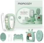 Momcozy Glow Baby Kit, Baby Shower & Registry Essential Kit for Grooming & Cleansing Care, Includes Electric Nail File, Teether, Bath Brush, Cradle Cap Brush,Comb, Finger Toothbrus