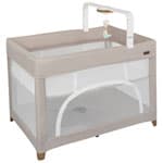 Evenflo Eris One-Hand Playard with Bassinet - Coastal Coffee
