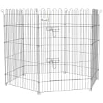 PawHut Dog Playpen Puppy Play Pen, 8 Panels Pet Exercise Fences for Outside Indoor, 36"H