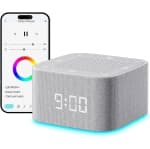 White Noise Machine for Baby & Adults – Portable Sound Machine with 32+ Soothing Sounds, 7-Color Night Light, Bluetooth Music Player, Timer & Memory Function