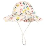 1 piece (6-12 months) baby sun/UV protection hat - floral pattern