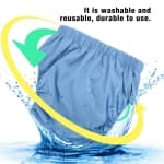 Adult Cloth Diaper Reusable Washable Adjustable Large Diaper Blue305