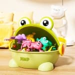 Green Bouncing Frog Baby - Educational Toy for Kids, Press and Press to Make the Frog Jump, a Green Toad for Parents and Children, Interactive Game