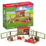 Schleich Farm World: Little Pets Pen & Picnic Playset - 26-Piece Set #72160