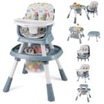 Babyjoy 16-in-1 Baby High Chair with Activity Center Booster Seat Building Block Table