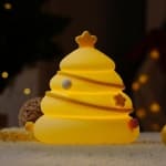 Cute Christmas Tree Night Light, 3-Level Dimmable, Silicone Lamp, for Kids, Babies, Bedroom, Nursery, Ideal Holiday Gift