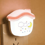 Plug-in LED Night Light with Light Sensor, Soft Eye-Care Lamp for Baby Feeding & Bedroom, Ideal for Kids & Parents