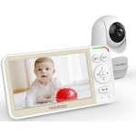 HelloBaby HB6256 Video Baby Monitor with Remote Pan-Tilt-Zoom, 1000ft Range, 5.0" LCD, Night Vision