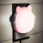 Cute Headphone Bear LED Night Light, Automatic sensor, Glare-Free Warm Light, Ideal for Baby Nursery & Kids Bedroom