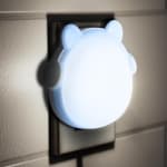 Cute Headphone Bear LED Night Light, Automatic sensor, Glare-Free Warm Light, Ideal for Baby Nursery & Kids Bedroom