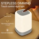 Touch Control Stepless Dimmable Night Light, RGB & Dual Color Temperature with Timer, for Baby Nursery, Bedroom