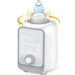 Swirlable Baby Bottle Warmer Fast Bottle Warmer 9 in 1 Bottle Warmer for Breastmilk & Formula Accurate Tempertature Control Milk Warmer for Baby with Night Light for Bedroom
