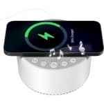 3 in 1 Wireless Charging Bluetooth Speaker, Noise Machine Sleep White Noise Machine with 6 Soothing Sounds for Babies Kids Adults, Office, Home and Travel