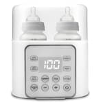 Baby Bottle Warmer 9-in-1 Multifuntion Breast Milk Warmer, Fast Baby Food Heater and Defrost Warmer with Timer for Twins, LCD Display Accurate Temperature Adjustment, 24H Constant