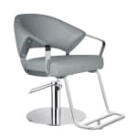 H.Master ® Erin styling Chair with Stainless steel flat Chassis