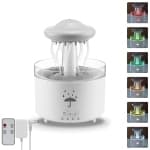Rain Cloud Humidifier Water Drop，Octopus Aromatherapy Humidifier with 7 Colors LED Night Light with Remote Control for Bedroom Sleep Relaxation