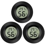 Mini Thermometer Hygrometer 3 Pack Indoor LCD Humidity Monitor